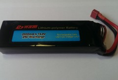 Аккумулятор 14.8V 2600 mAH 25C